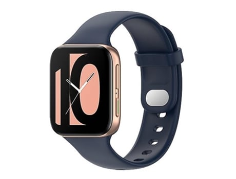 Correa Smartwatch Para Oppo Watch 46Mm Correa De Silicona Azul Medianoche VENISYMLIS