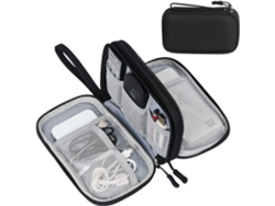 Organizador Eletrônico Bolsa Organizadora de Cabos de Viagem Bolsa de Acessórios Eletrônicos Bolsa de Transporte Portátil À Prova D'Água de Camadas D GERTIZ 