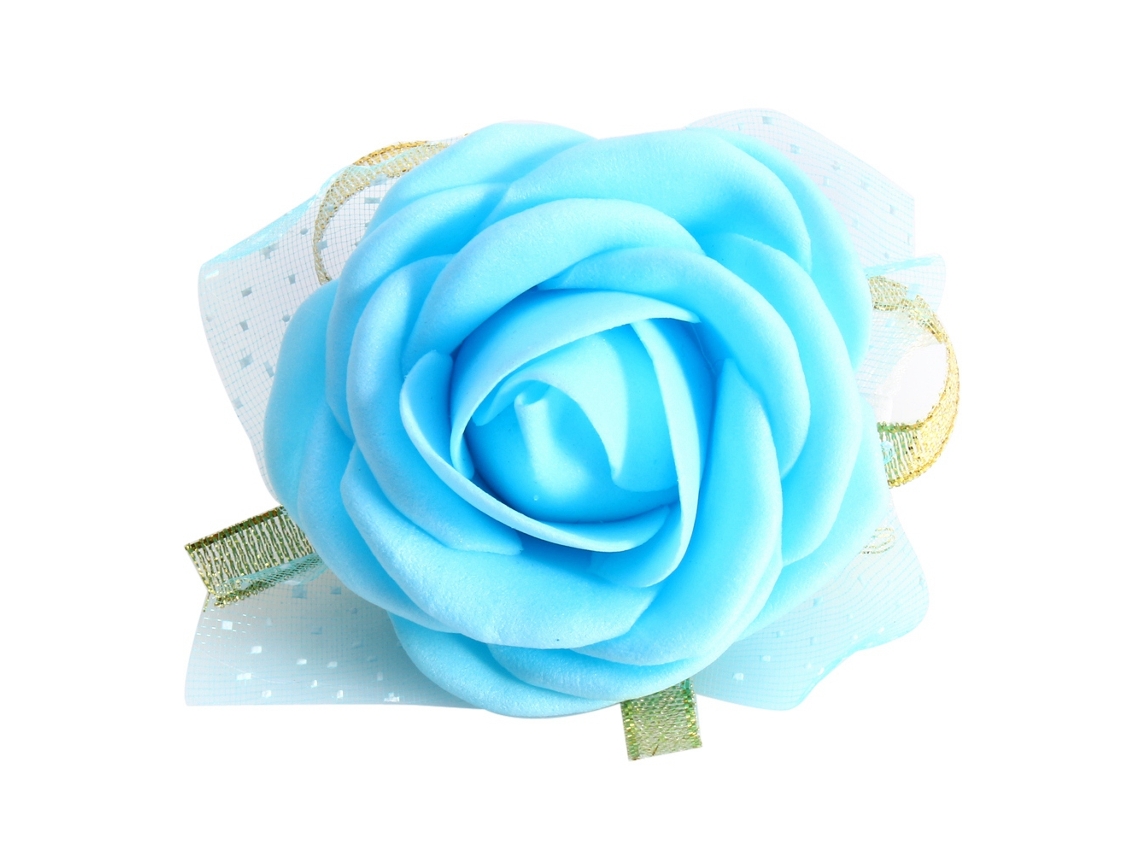 JILLIOPER Rosas Artificiales en Cinta para Muñeca, Corsé de Novia, Decoración Floral de Boda
