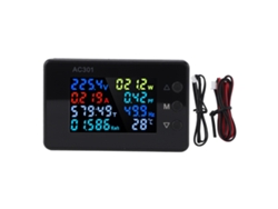Medidor Digital De Voltaje Y Corriente Alterna 50-300v 0-20a Monitor De Uso Eléctrico Kws-ac301l