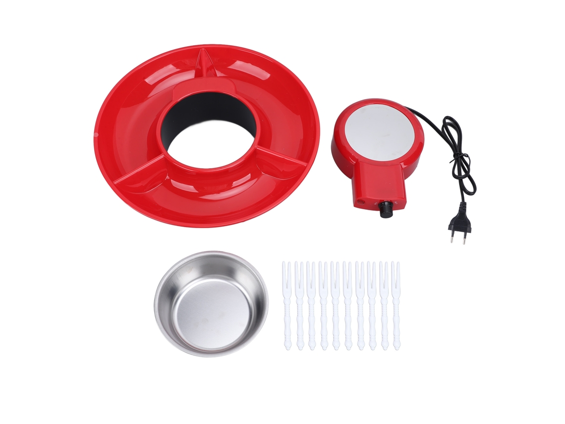 Juego Eléctrico Para Fondue Con 10 Tenedores, 2 Velocidades, 25 W Para Chocolate, Pasteles, Fiestas, Bodas Y Regalos.