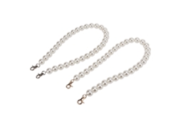 Cadena De Perlas Desmontable De 60 Cm (2 Piezas) Para Bolsos Y Carteras (2 Unidades).
