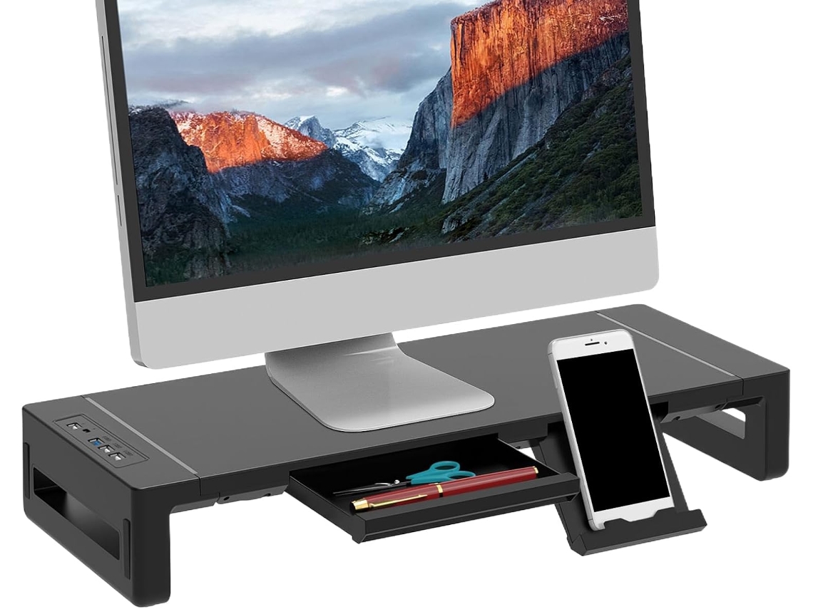 Soporte De Escritorio Ajustable En Altura Para Monitor