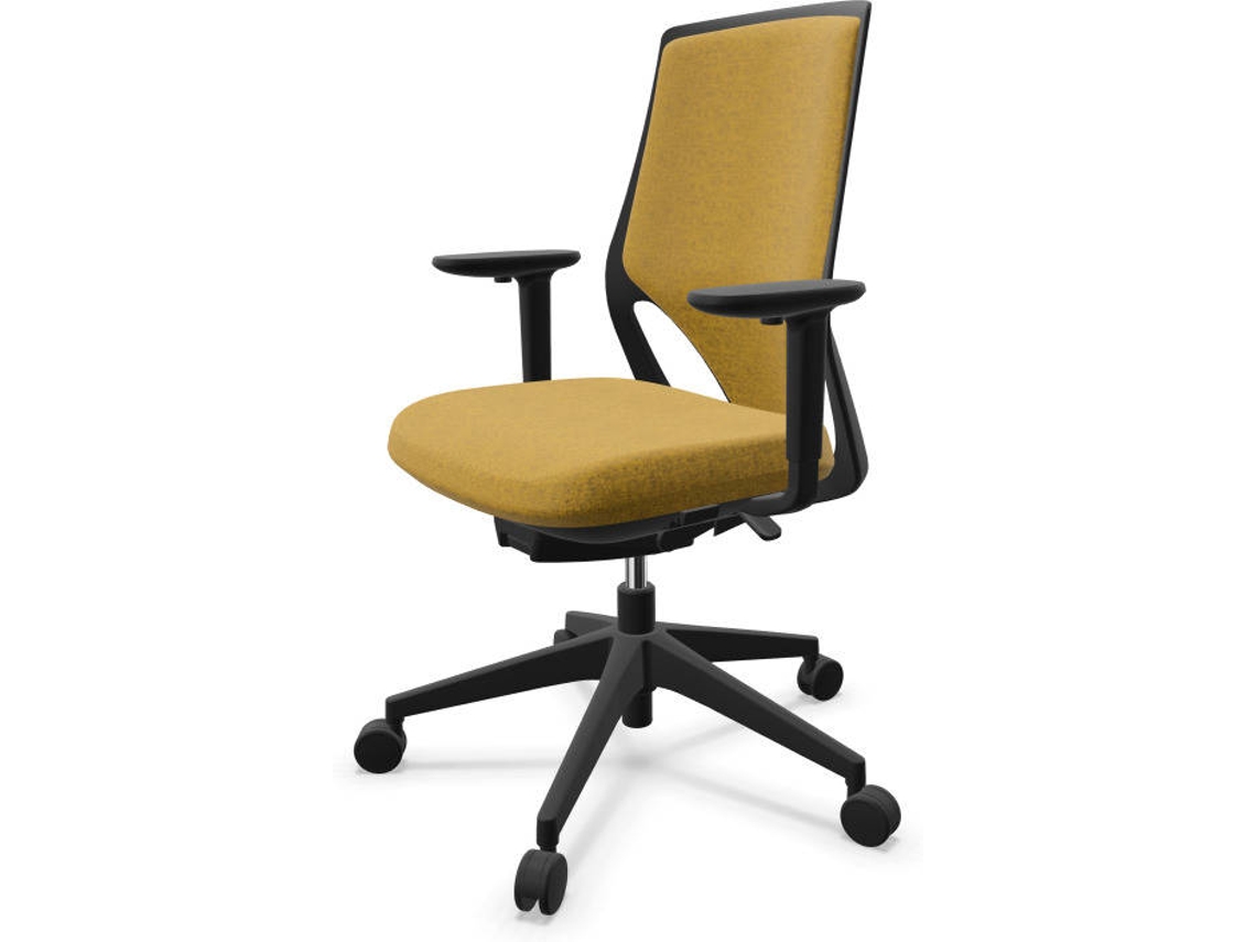 Silla de Escritorio Ejecutiva ACTIU Efit Black Bee (107x51cm)