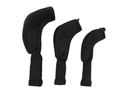 3 Fundas Para Cabezas De Palos De Golf 1 3/5 Ut, Transpirables, De Malla, Cuello Largo, Portátiles, Para Hombres Y Mujeres, Color Negro.