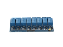 Módulo De Relés De 8 Canales Con Aislamiento Por Optoacoplador, Control Plc, 12 V, Placa Azul.