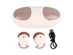 Auriculares Bluetooth 5.3 Con Cancelación De Ruido Para Dormir, Conducir, Andar En Bicicleta, Hacer Senderismo, Color Rosa Café.