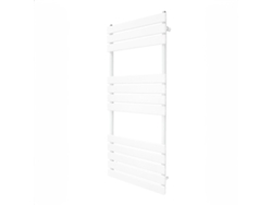 Radiador toallero plano blanco de 1200 x 500 mm en acero al carbono con alta emisión de calor y diseño moderno - Monstershop