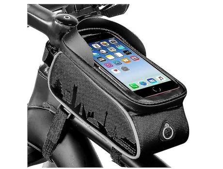 Bolsa de montaje para teléfono de bicicleta, funda impermeable para teléfono con pantalla táctil para Iphone X 8 7 6S 6 Plus 5S Samsung BISBISOUS
