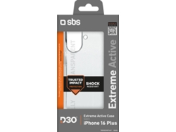 Funda SBS Extreme iPhone 16 Plus (Transparente)