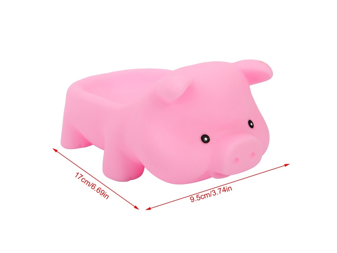4 Juguetes De Baño De Pvc Con Forma De Cerdito Rosa Chillón Para Niños, Ideales Para Jugar En La Piscina.