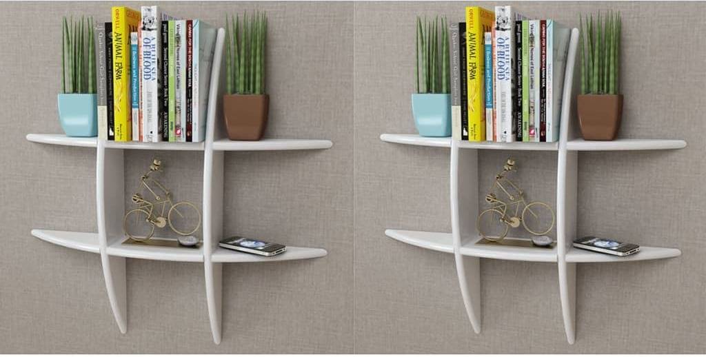 Estanterías de Pared VIDAXL 2 Piezas 275992