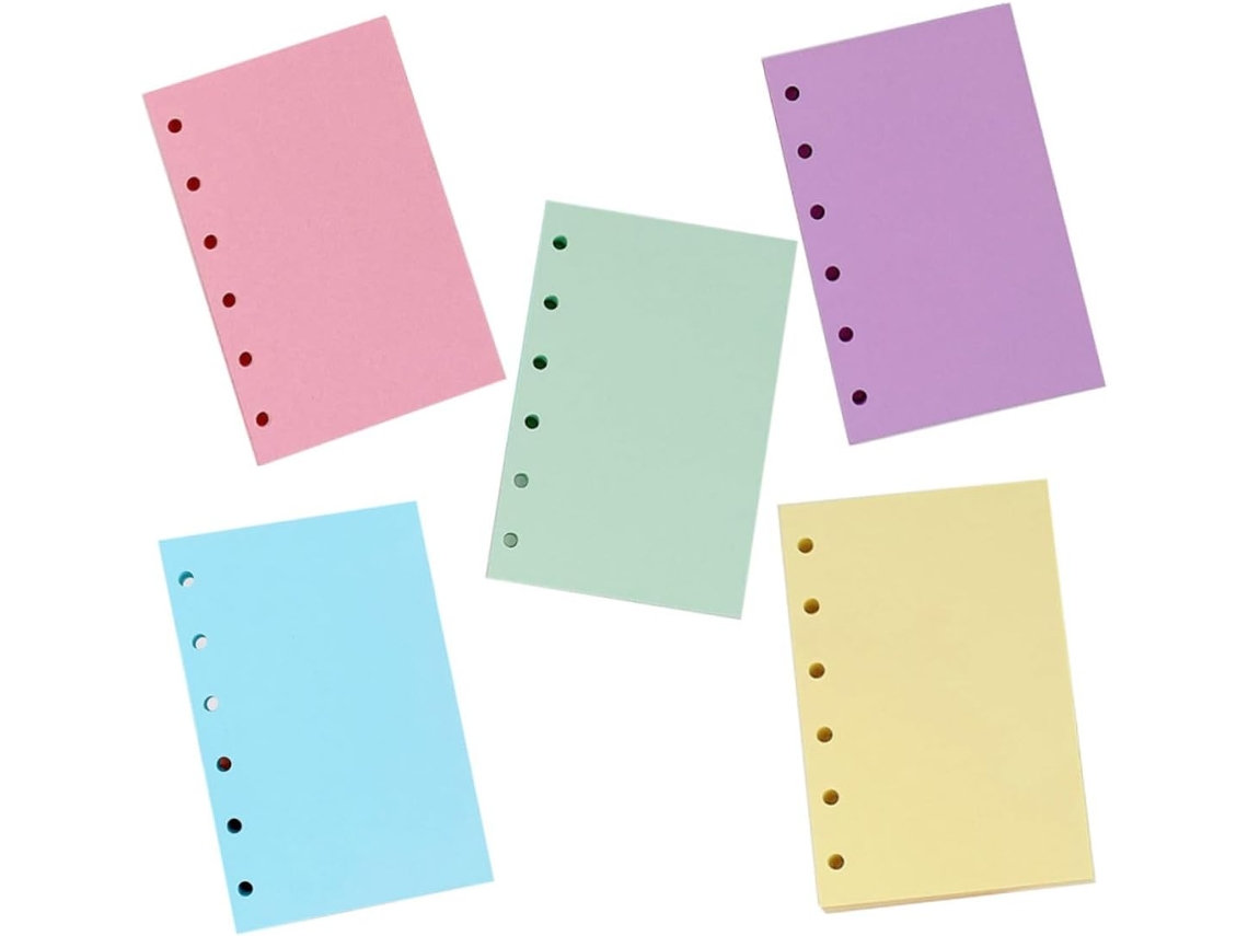 Papel para carpeta de anillas, páginas tamaño A4 o A5