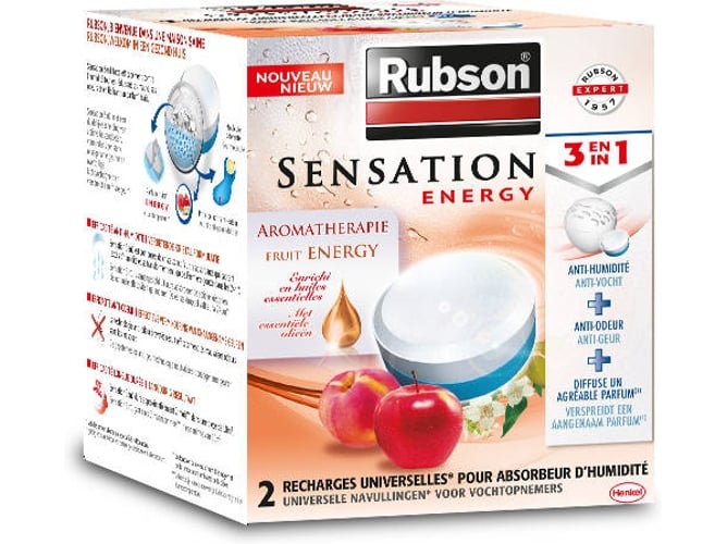 Deshumidificador Rubson 1611320 sensation zen lote 2 recargas para 300 g 3 1