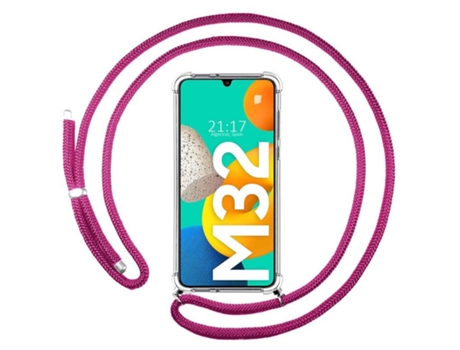 Carcasa Samsung Galaxy M32 TUMUNDOSMARTPHONE Colgante Rosa