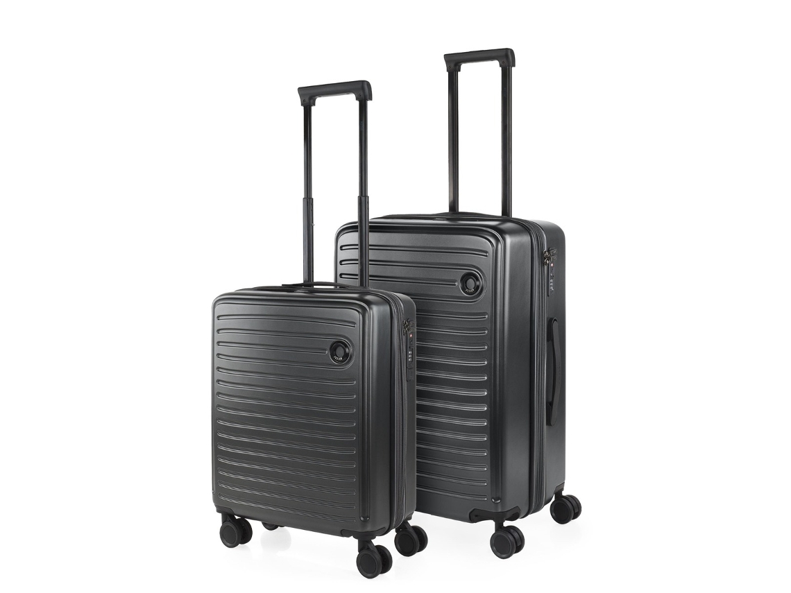 Juego De Maletas Rígidas Abs Jaslen Padua Antracita (43x65x27 Cm - 68l)