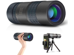 Telescopio monocular para niños, 24x30, prisma Bak4, zoom continuo, IP68, trípode, smartphone, observación de aves, viajes al aire libre, color negro, Yizhood
