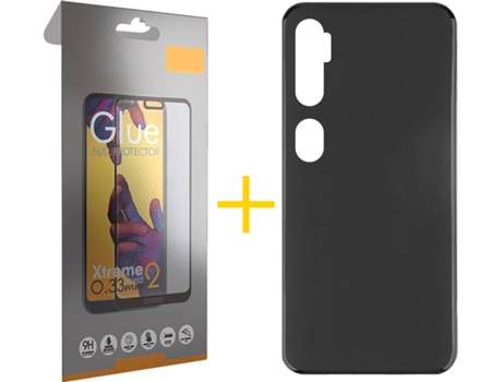 Kit Funda + Protector de Pantalla Xiaomi Mi Note 10 Pro SKYHE Full Liso (Negro)