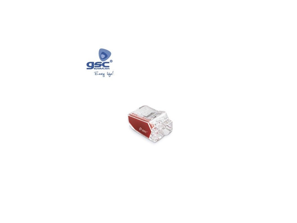 Pack 5 Conector Empalme 2 Vias 0.5-2.5mm Rojo Gsc 001105517