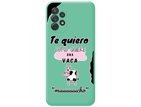 Carcasa Samsung Galaxy A72 TUMUNDOSMARTPHONE Silicona Líquida Dibujos Verde