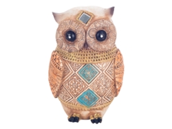 ORIGEN Home Decor Buho Buhos Figura de Búho Marrón - 13x9x7cm BY SIGRIS
