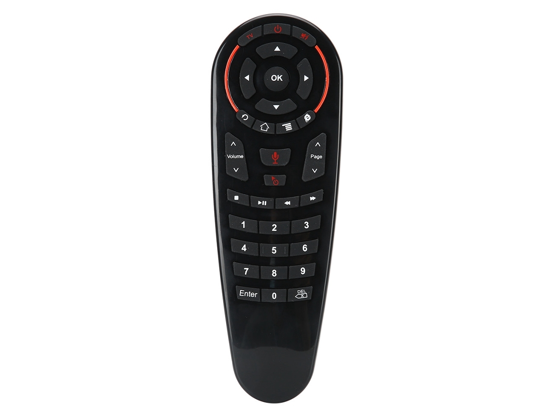 Ratón Inalámbrico 2.4g Con Control Remoto, Detección De Movimiento Y Control De Voz Inteligente - Negro