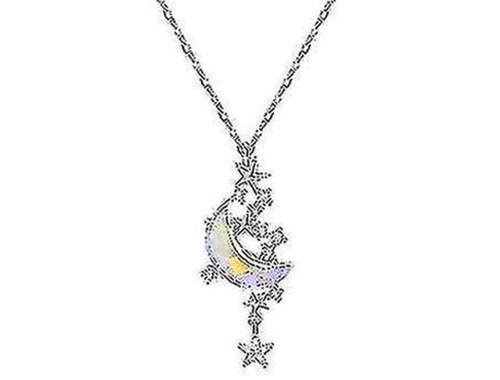 Mujer collar de luna estrellas joyas joyas simples delicadas colgantes colgantes regalos de joyería 1pcs