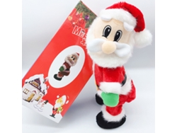 Papá Noel eléctrico, muñeco de peluche navideño bailarín, juguetes interactivos de twerking con música en inglés para niños, muñeco bailarín para