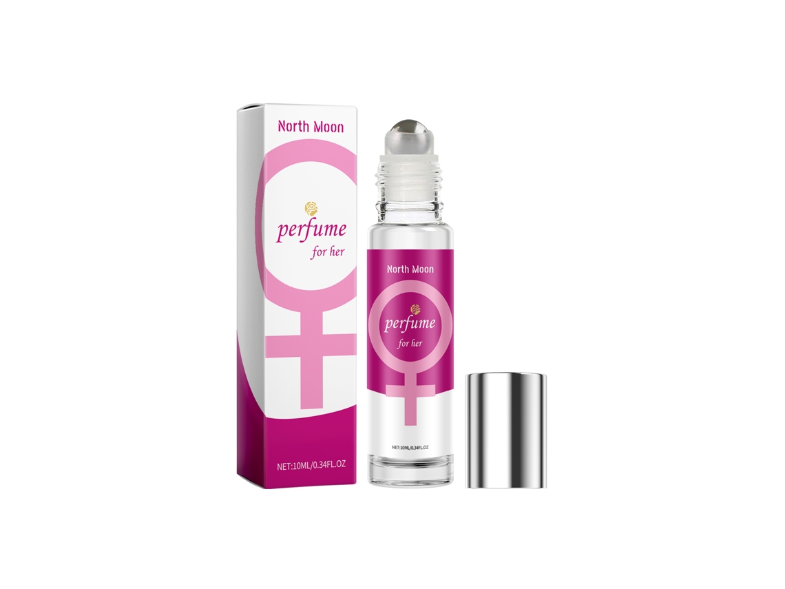 Perfume en roll-on North Moon Lady Charm con aroma a rosas frescas, elegante y de larga duración.