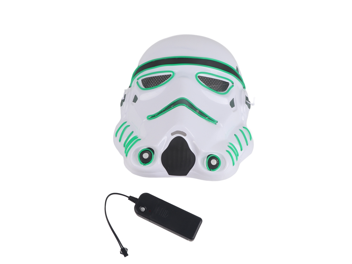 Máscara Led Brillante De Halloween El Para Fiesta De Cosplay Y Disfraz Verde Oscuro