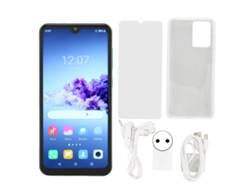 Teléfono Inteligente T1pro De 6,53 Pulgadas, Android 11, 4 Gb De Ram, 64 Gb De Rom, Doble Sim, Desbloqueo Facial, 100-240 V, Enchufe Azul De La Ue.
