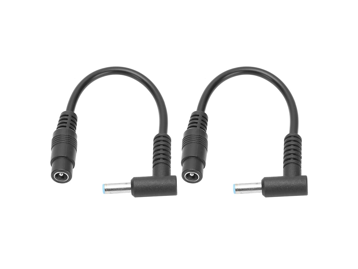 2 Cables Adaptadores De Corriente Para Portátiles Hp, De 5,5 X 2,1 Mm Hembra A 4,5 X 3,0 Mm Macho.