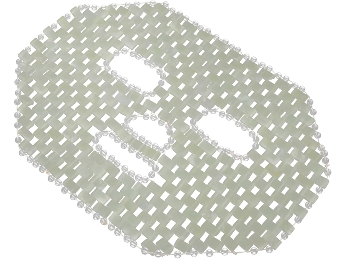 Masque Rostro Jade Naturel Grand Format Rafraîchissant Apaisant Para Massage Facial Soin Hydratan...