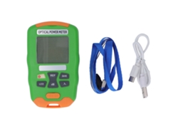 Medidor De Potencia De Fibra Óptica Recargable -70~+10dbm Con 10 Longitudes De Onda Para Mantenimiento