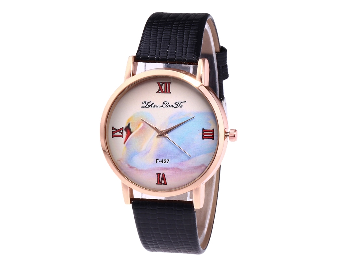 Reloj De Pulsera Analógico De Cuarzo Para Mujer, Estilo Casual, Ligero, Rojo.
