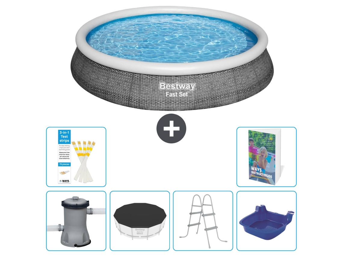 Bestway Piscina Bestway Fast Set Redonda - 396x84 Cm - 7-peças S314