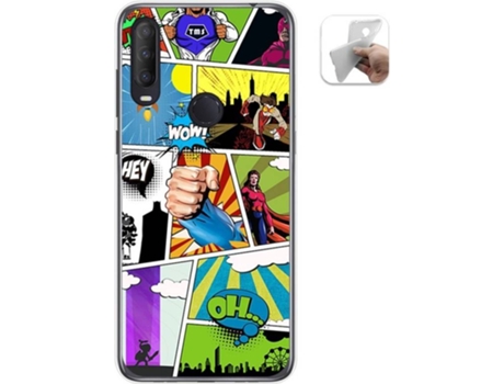 Carcasa Alcatel 1S 2020 TUMUNDOSMARTPHONE Comic Multicolor