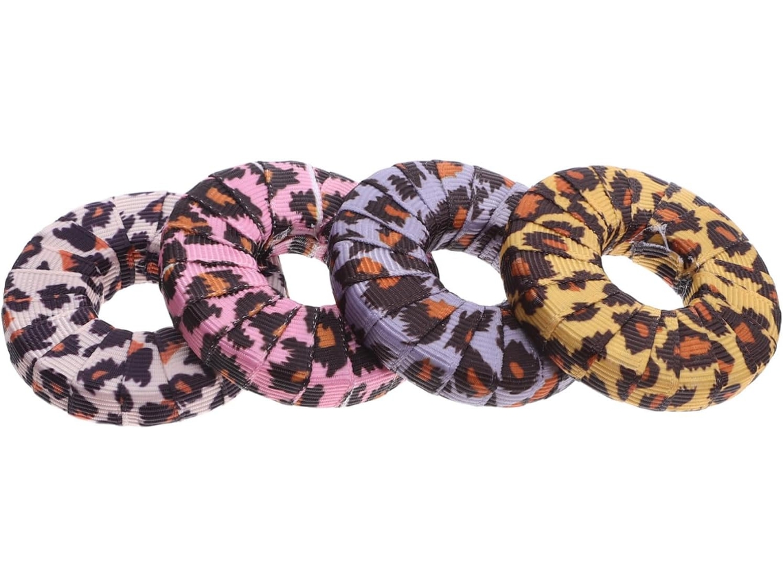 4 Piezas De Pesas Termoadhesivas Con Estampado De Leopardo Para Costura Y Acolchado - Accesorios Versátiles