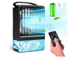 Ventilador De Aire Acondicionado Portátil De 4000 Mah, 4 En 1, 3 Velocidades, Temporizador De 2h/4h.