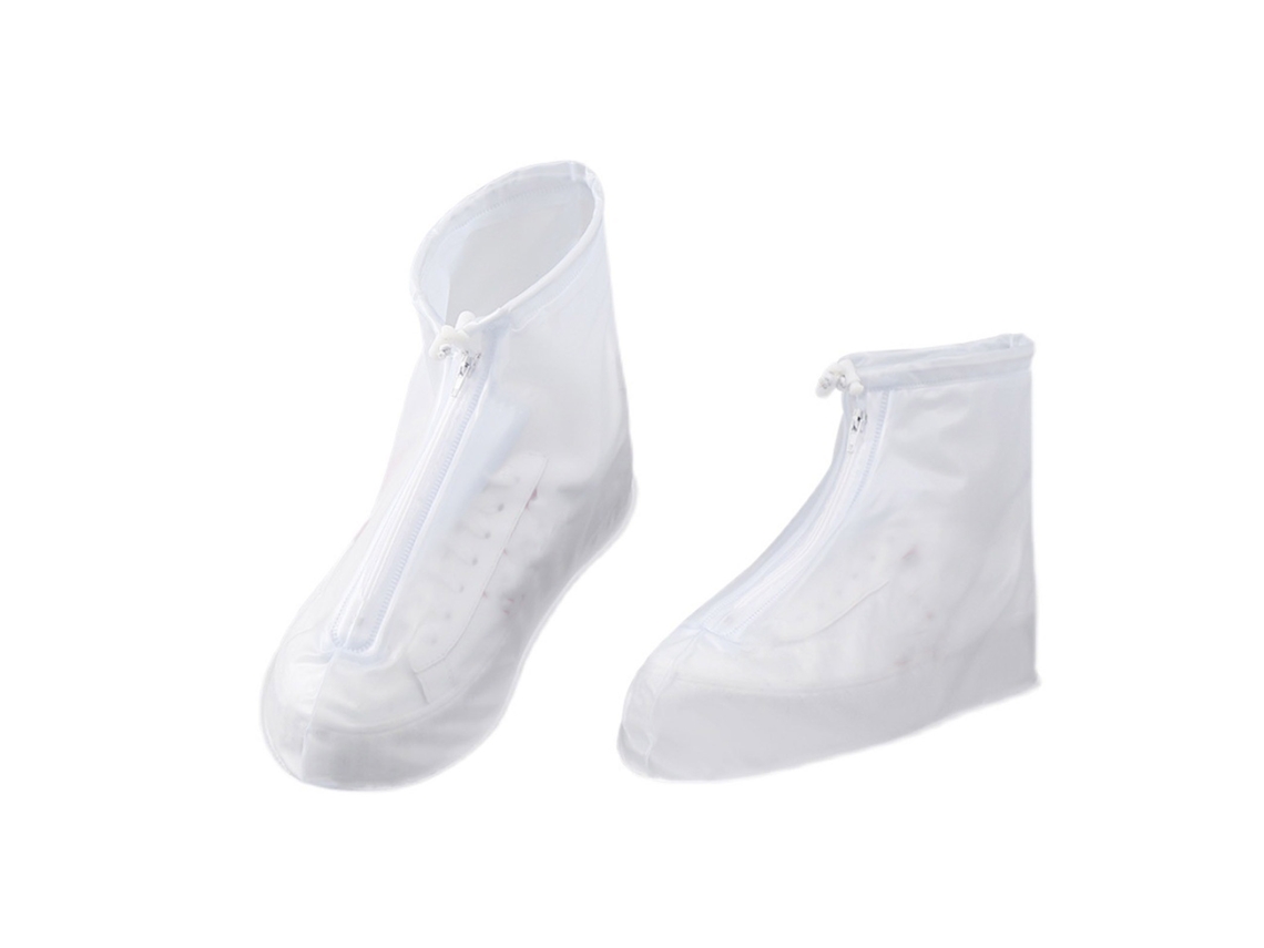 1 Par De Protectores De Zapatos Impermeables, Antideslizantes, Gruesos Y Reutilizables Para La Lluvia, Talla L (38-40)