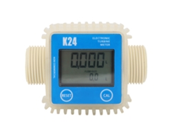 Medidor De Flujo Turbina Digital K24 Para Combustible Bombas Químicos Gasolina 1 Pulgada