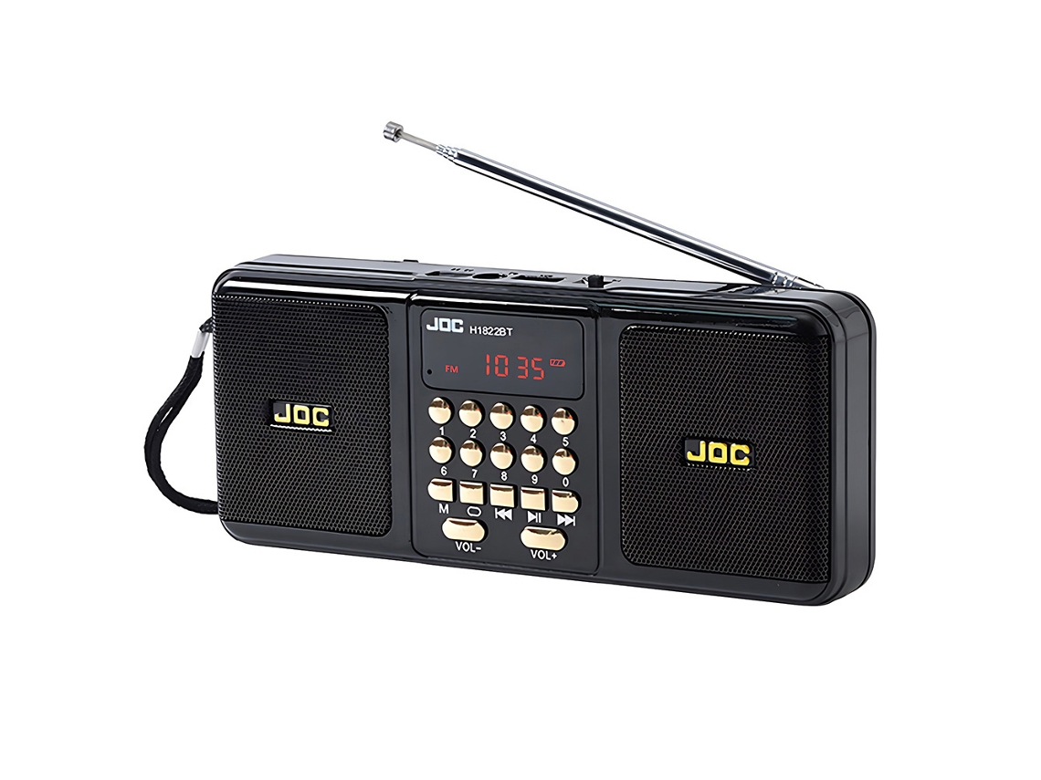 Altavoz portátil estéreo FM inalámbrico Mdug (negro)