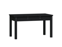 Maison Exclusive - Banco de jardín de 80x44x45 cm, madera maciza de pino negro.