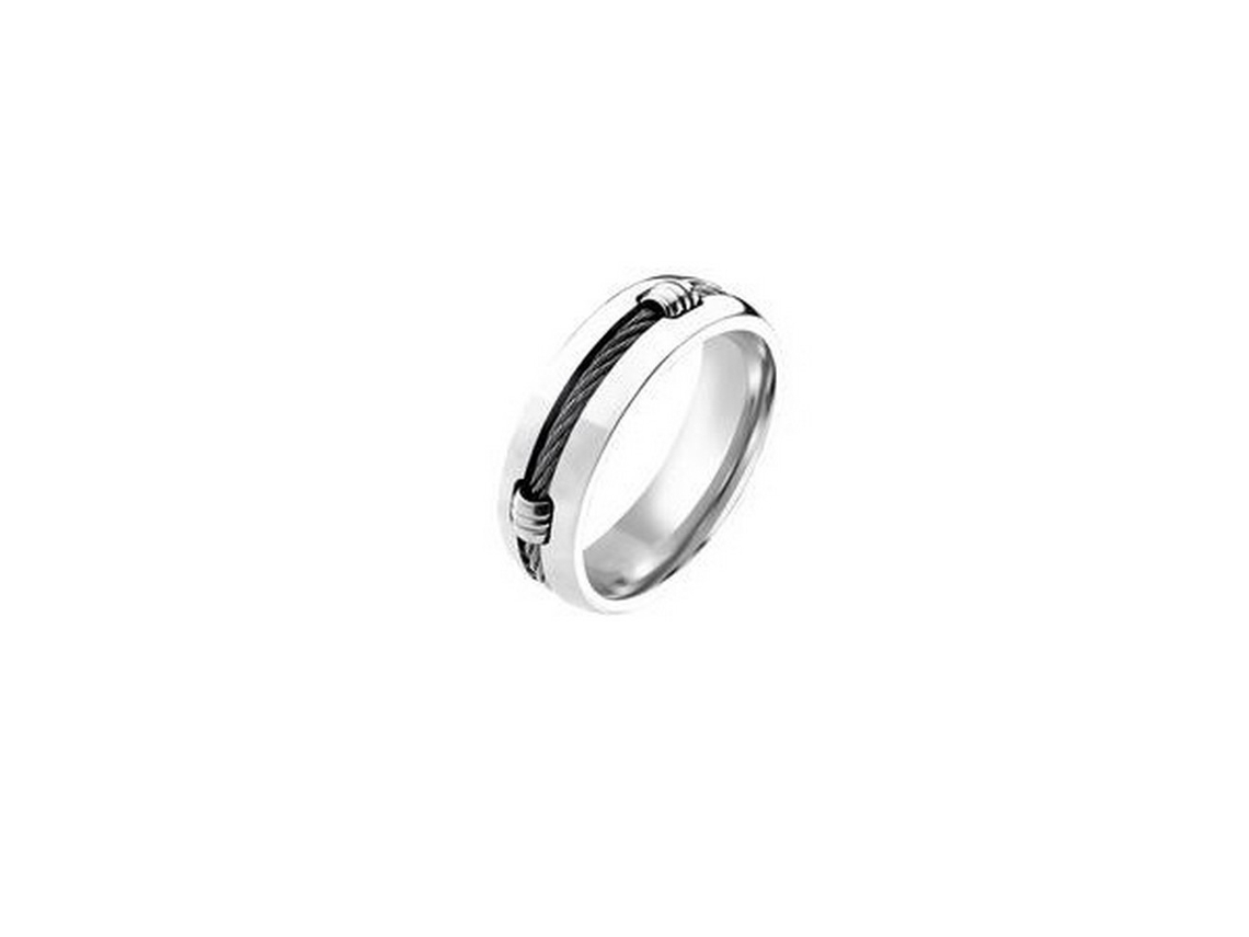 Anillo De Acero De Titanio Negro Para Hombre Y Mujer Sortija De Boda De  Circón Anillo De Compromiso De Moda Vintage  Anillos  AliExpress