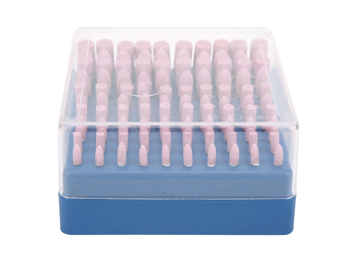 100 Piezas De Alúmina Pa Rosa, Grano 80, Herramienta Abrasiva De Pulido De 3 Mm