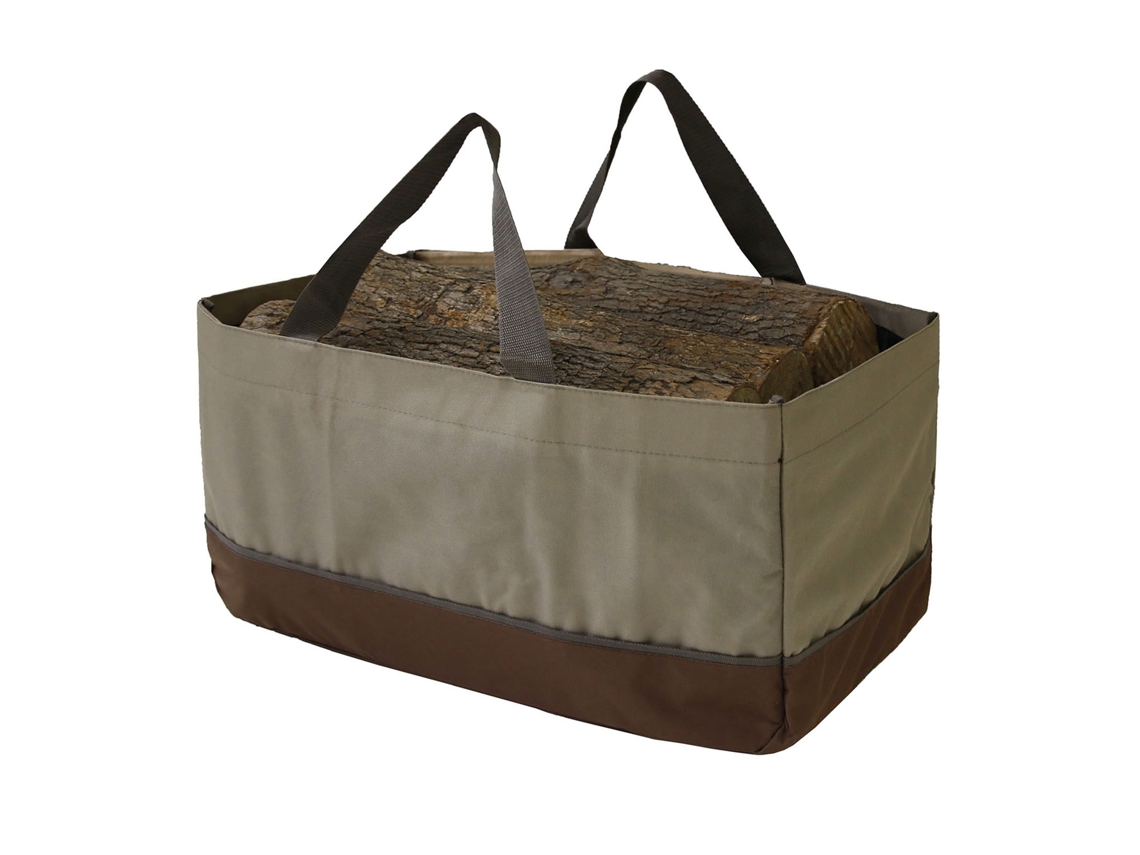 Bolsa Grande De Lona Encerada Para Transportar Leña