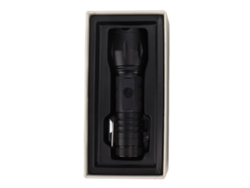 2026-encendedor Eléctrico Impermeable Antiviento De Aleación De Aluminio Portátil Con Linterna 3.7v Negro