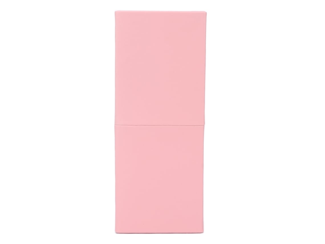 Estojo Portátil Para Pincéis De Maquiagem Rosa Com Design Divisível E Material Pu Resistente