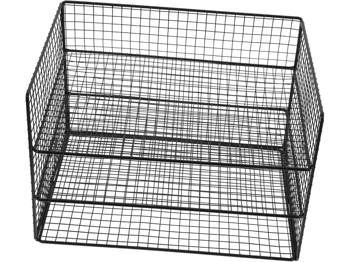 Soporte Para Libros De Mesa De 3 Niveles De Metal Negro Grueso, Organizador De Escritorio Resistente