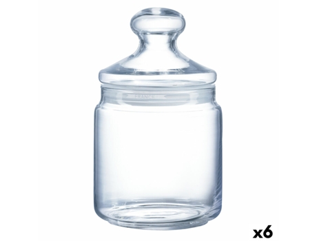 Tarro Luminarc Club Transparente Vidrio (750 ml) (6 Unidades)